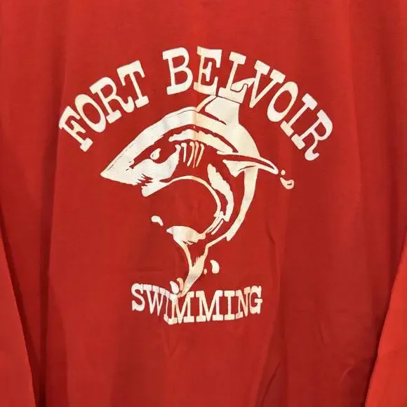 Vintage 70s/80s RARE Fort Belvoir D.C. Military Swimming Shirt Size Large - Picture 3 of 6